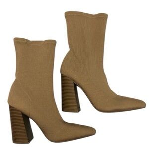 Heeled Sock Booties by Wild Diva